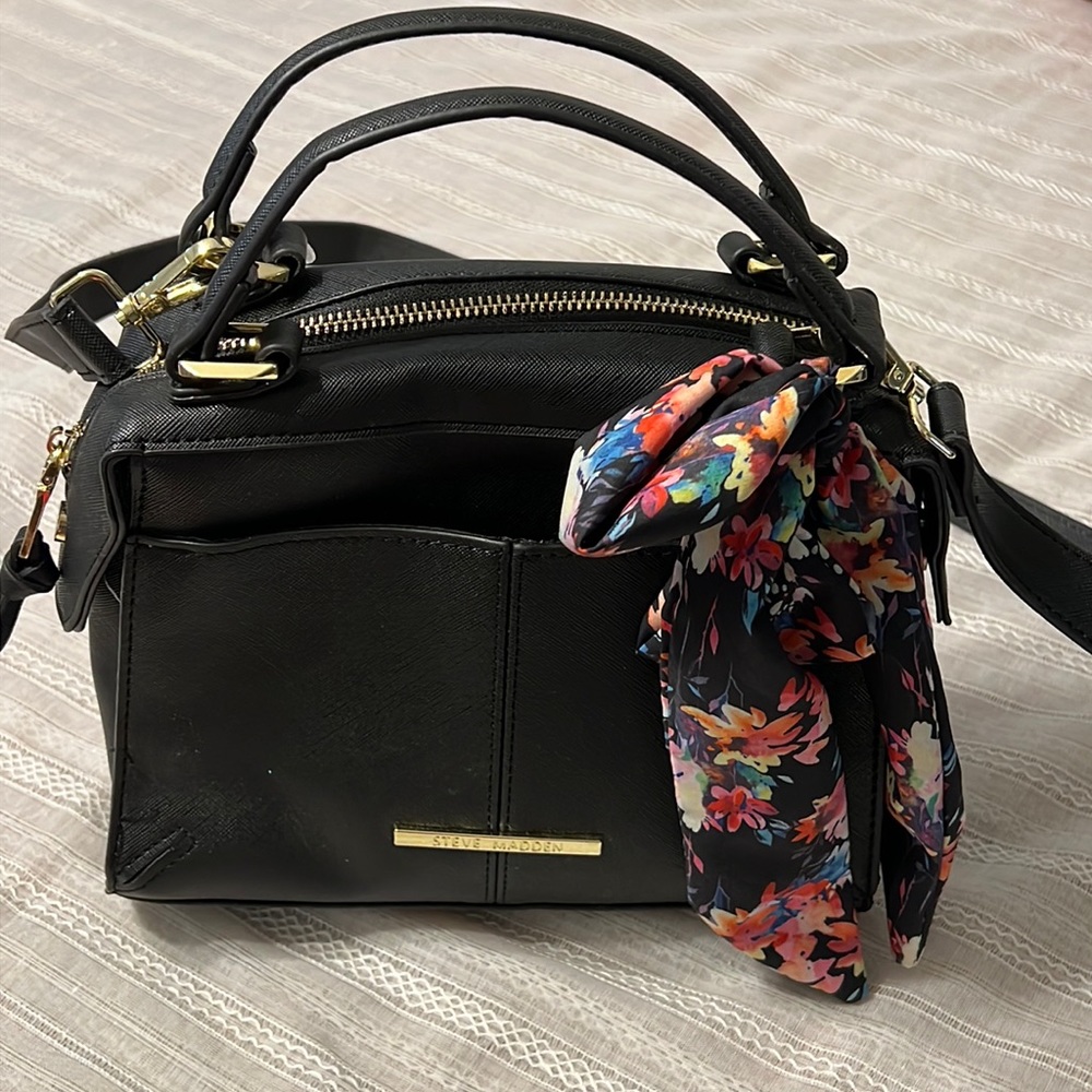 NWT Steve Madden Black Breese Crossbody Purse